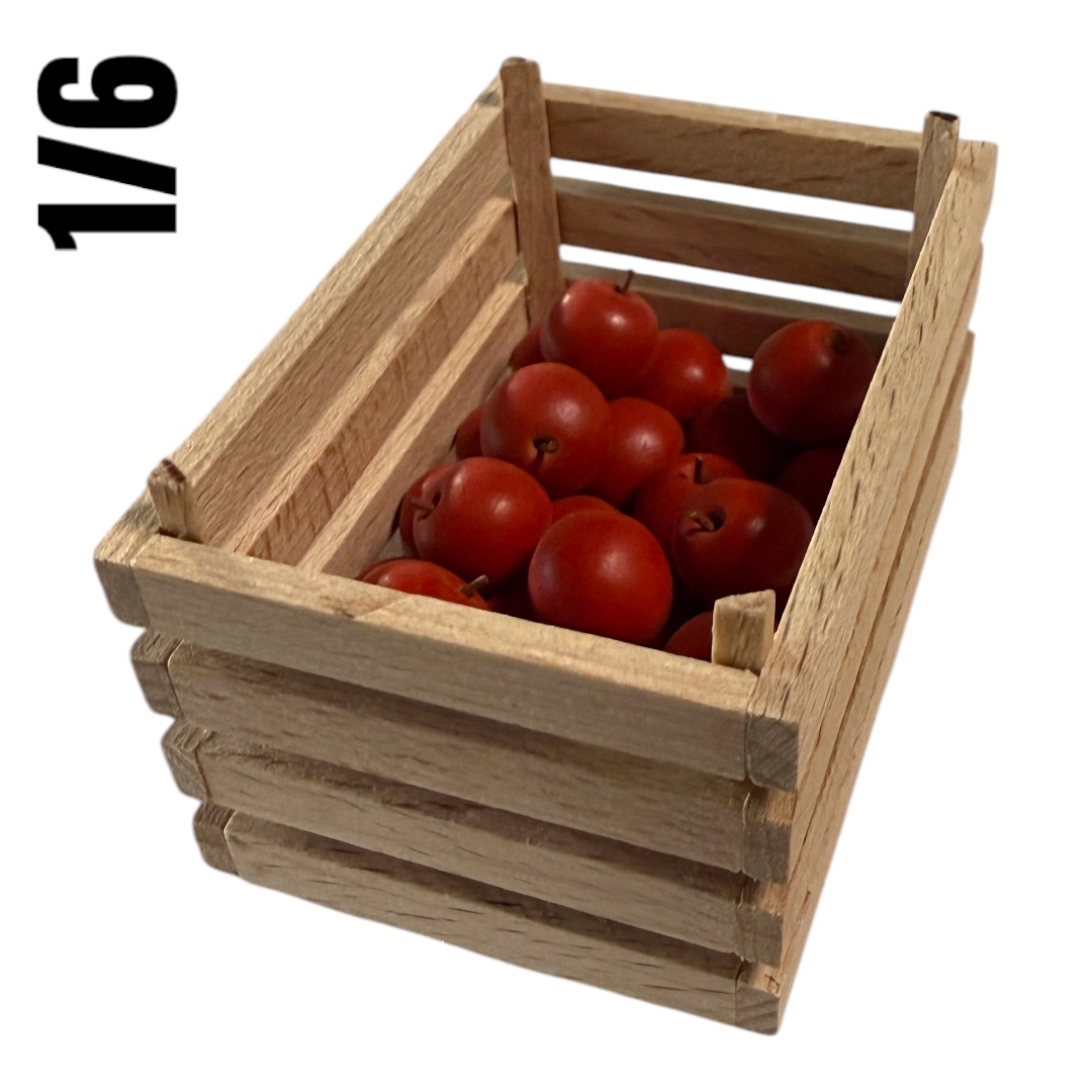  Artikelbild 1 des Artikels “Obstkiste  handgefertigt in Holz  1/6 “