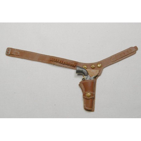  Artikelbild 1 des Artikels “Cowboy Holster in Leder Hell Braun Messing Patronen extra “
