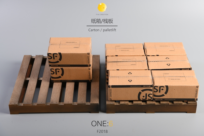  Artikelbild 1 des Artikels “Wooden Plank and Express Box Set (Brown) 1/6 “
