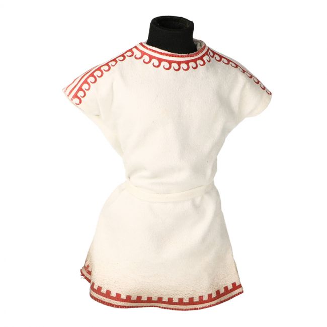  Product image 1 of the product “Worn Velvet Carthage Infantry Tunic (White) ”