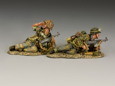 Product image 1 of the product “Two lying prone young Panzer Grenadiers ”