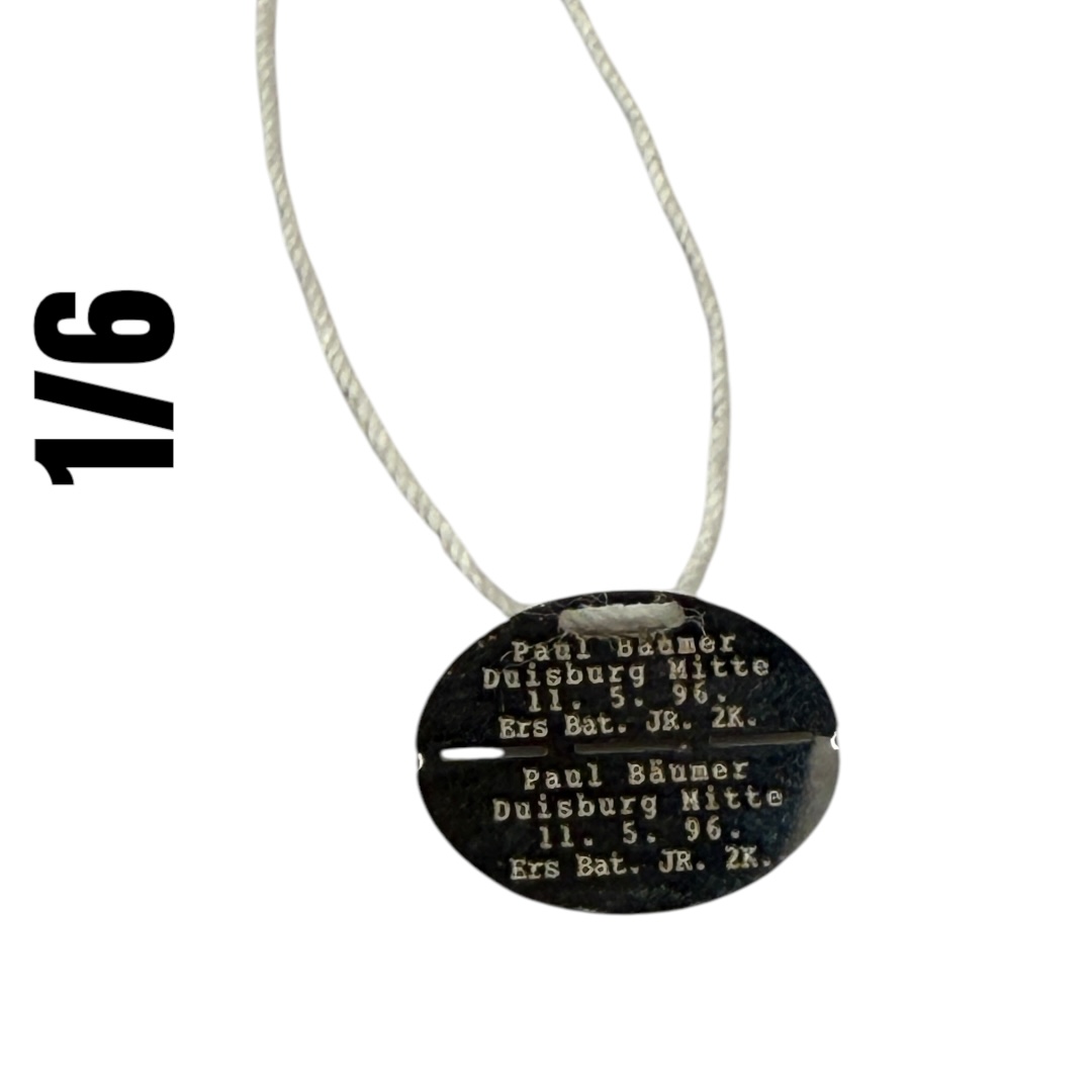  Artikelbild 1 des Artikels “WW1 Erkennungsmarke Baumer 1:6 “