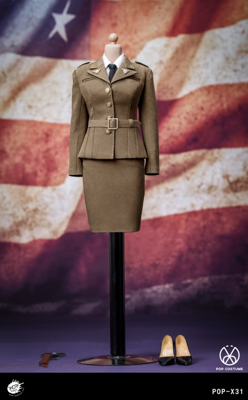  Artikelbild 1 des Artikels “WWII US Army Female Agent Uniform Set (mit Kopf) “