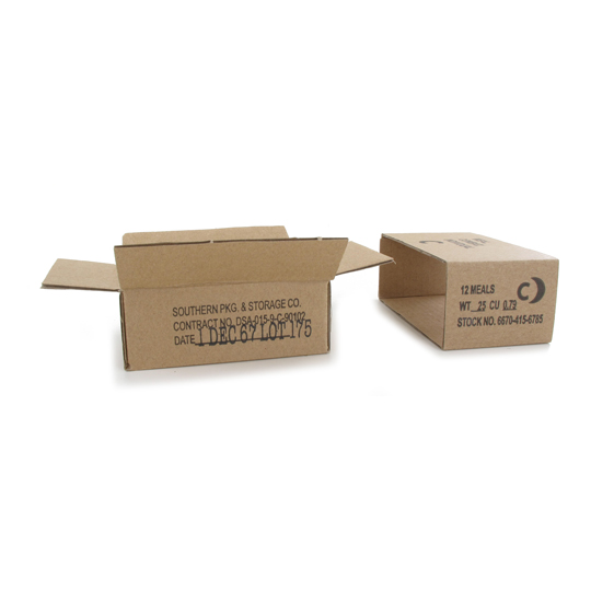  Product image 2 of the product “Vietnam War - Carton vide US Army C-Ration (Marron) ”
