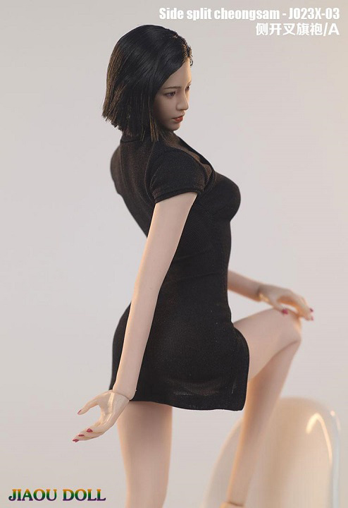  Product image 2 of the product “1:6 side slit cheongsam (Black) ”