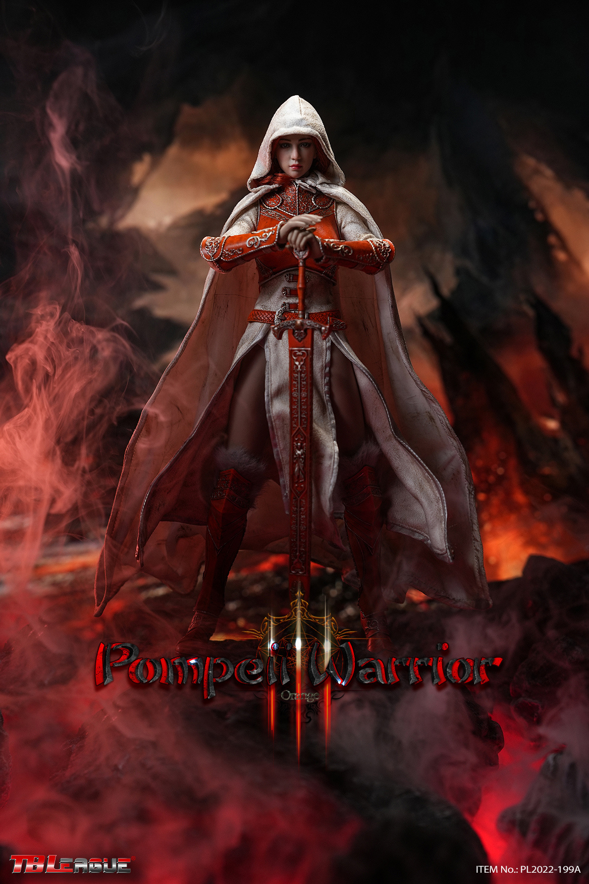  Product image 2 of the product “Pompeii Warrior - Orange 1/6 Scale Action Figure ”