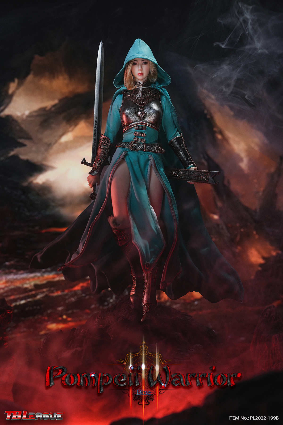  Product image 2 of the product “Pompeii Warrior - Blue 1/6 Scale Action Figure ”