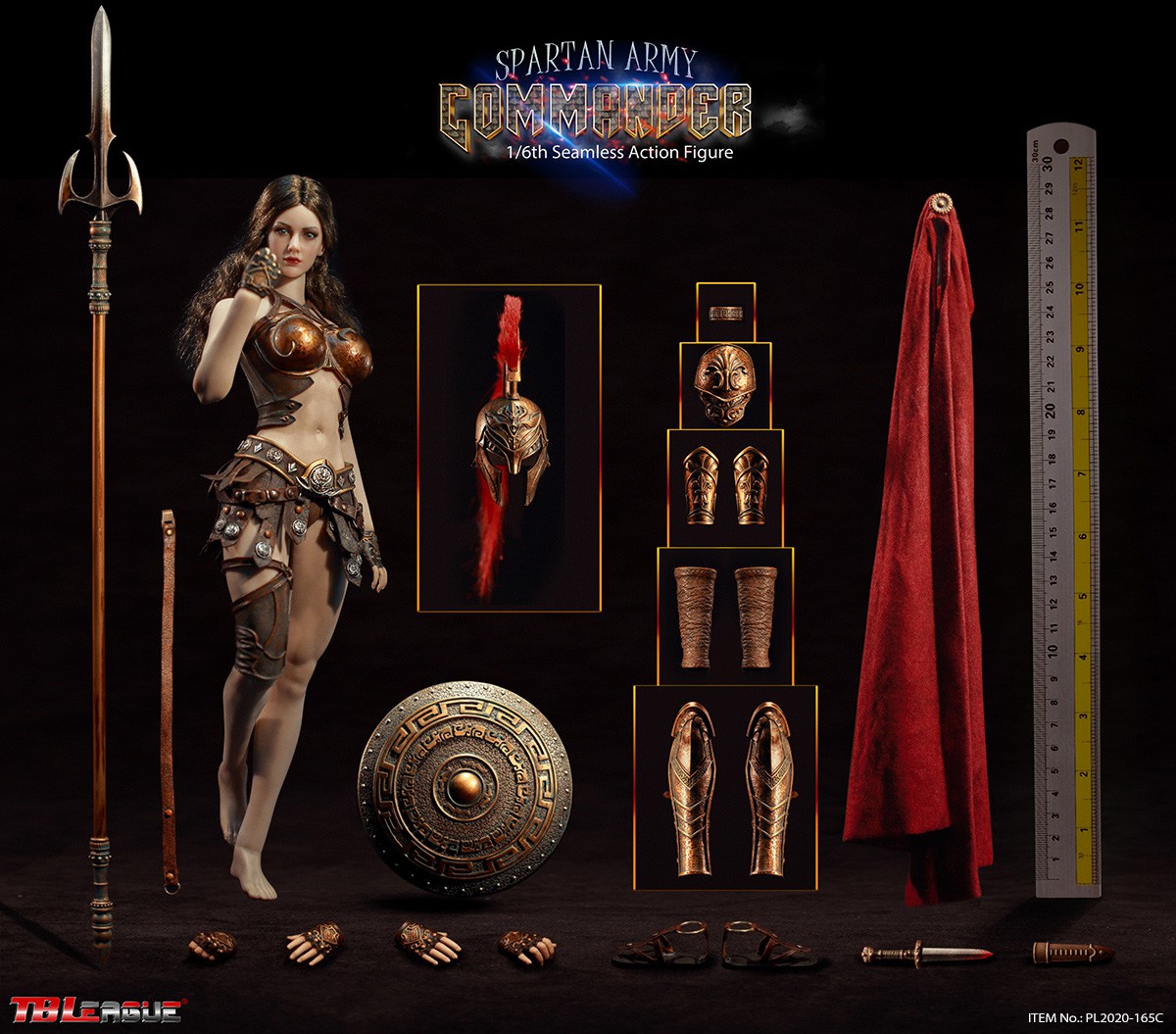  Product image 2 of the product “Spartan (Golden Commander)   1/6th Scale Action Figure ”