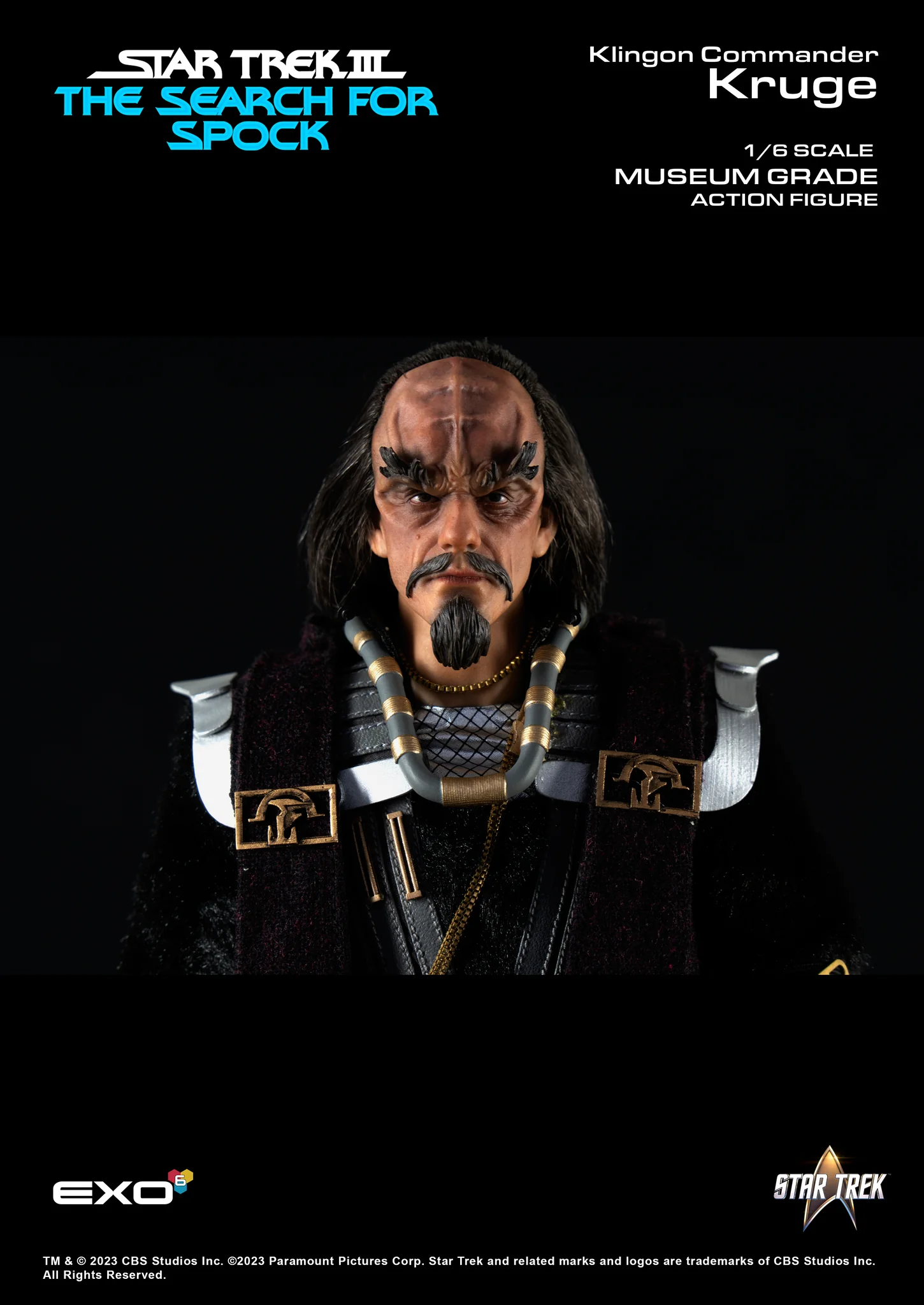  Product image 2 of the product “1/6 Scale Klingon Commander Kruge ”