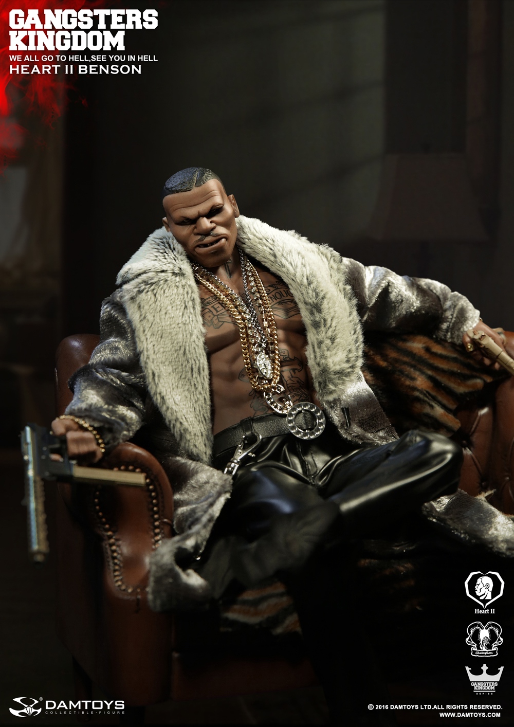  Product image 2 of the product “DAMTOYS 1/6 Gangsters Kingdom  - Heart II Benson ”