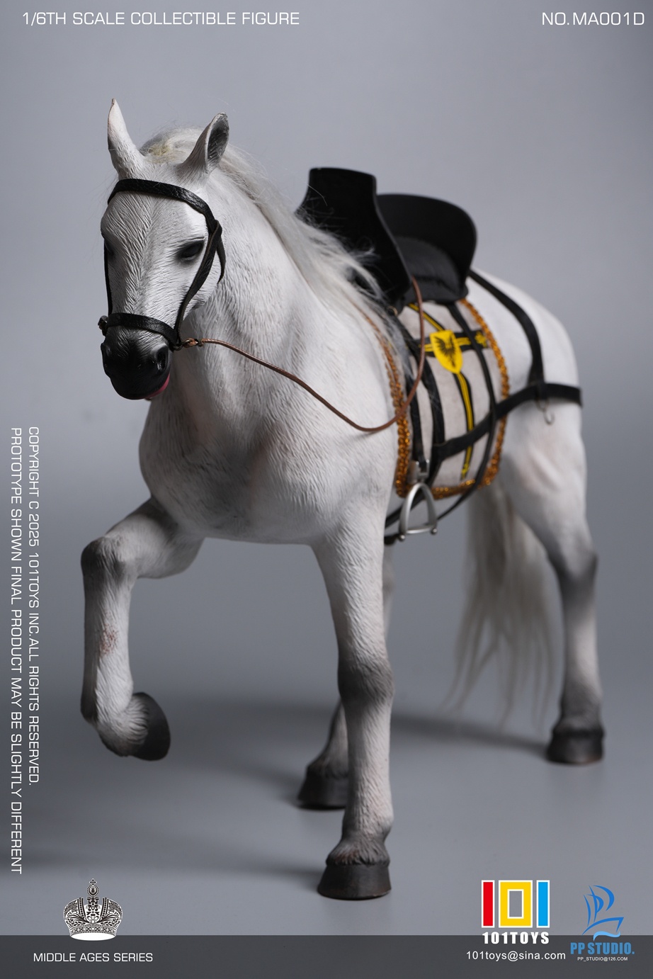  Artikelbild 2 des Artikels “1/6 NO.MA001D Medieval white warhorse “