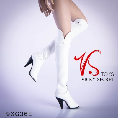  Product image 2 of the product “Female Leather Boots (white) 1/6 ”