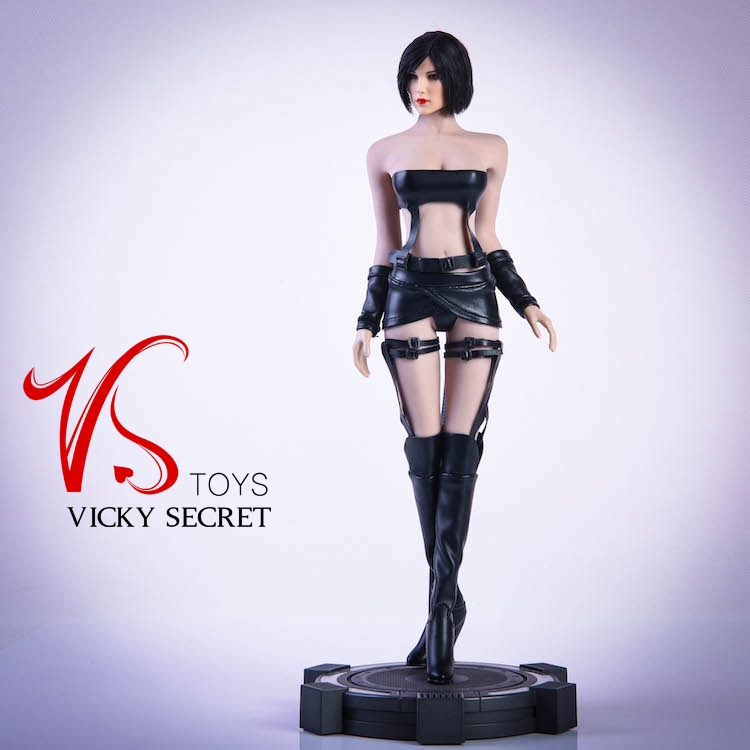 Product image 2 of the product “1/6 Sexy Leather Female Suit Set (Black) ”