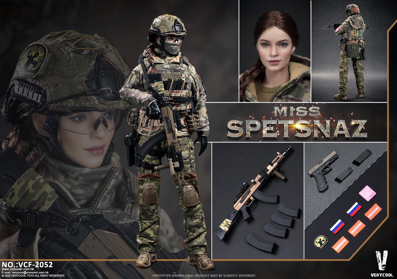  Product image 2 of the product “1/6 Russian Special Combat Women Soldier ”