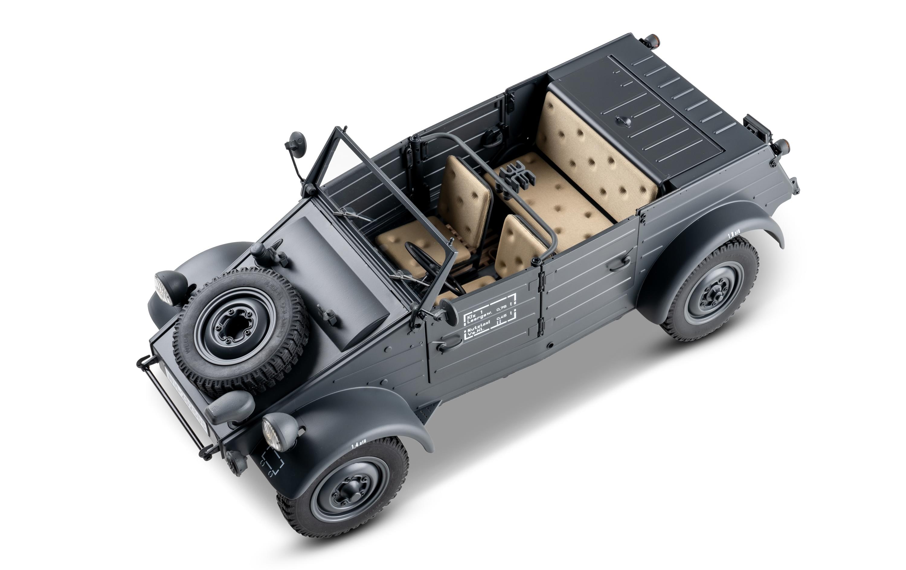  Artikelbild 2 des Artikels “1:12 Scaler Kübelwagen Typ 82 RTR ROCHOBBY “