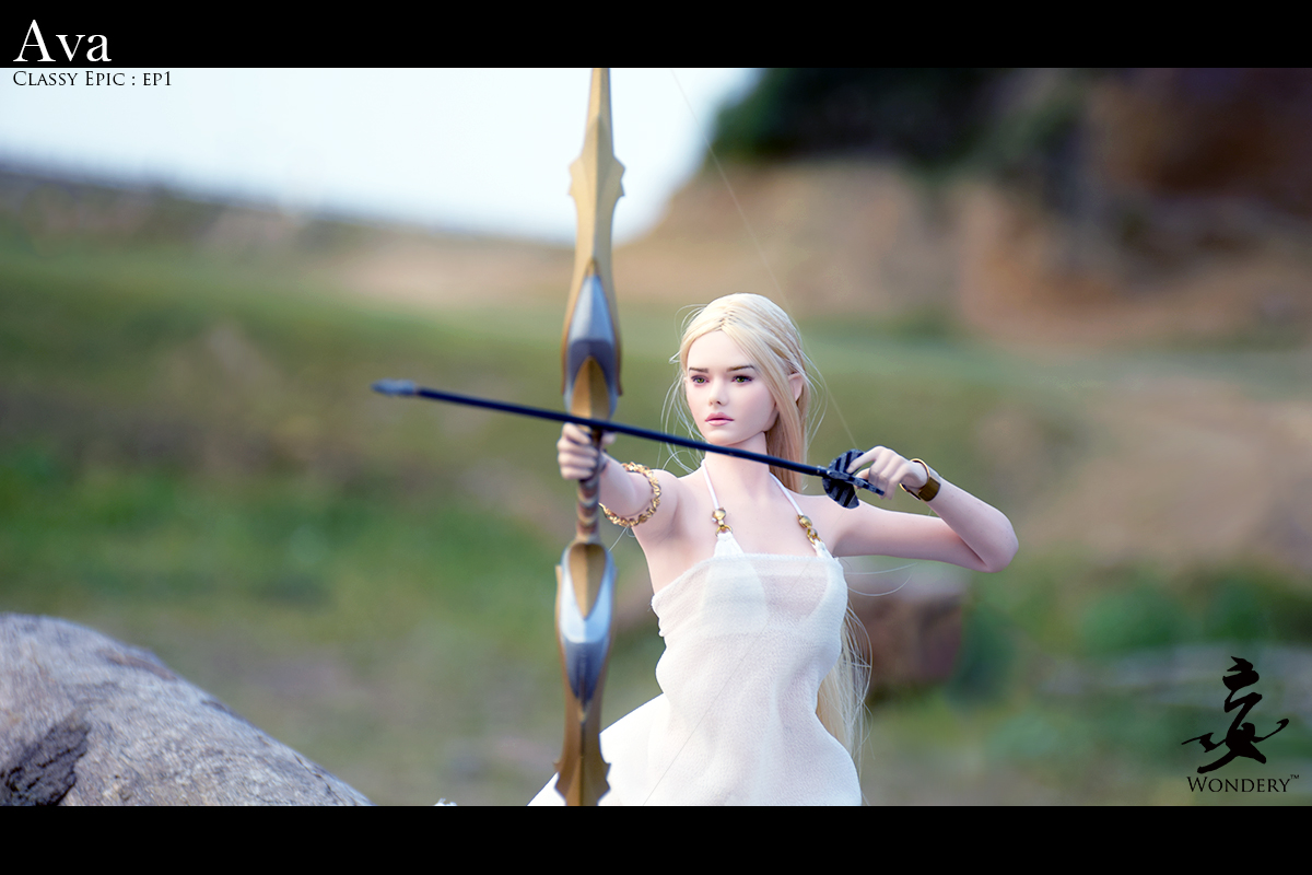  Product image 2 of the product “Ava - Female Character (pale) Kopf mit zwei Paar Ohren - im Maßstab 1:6 ”