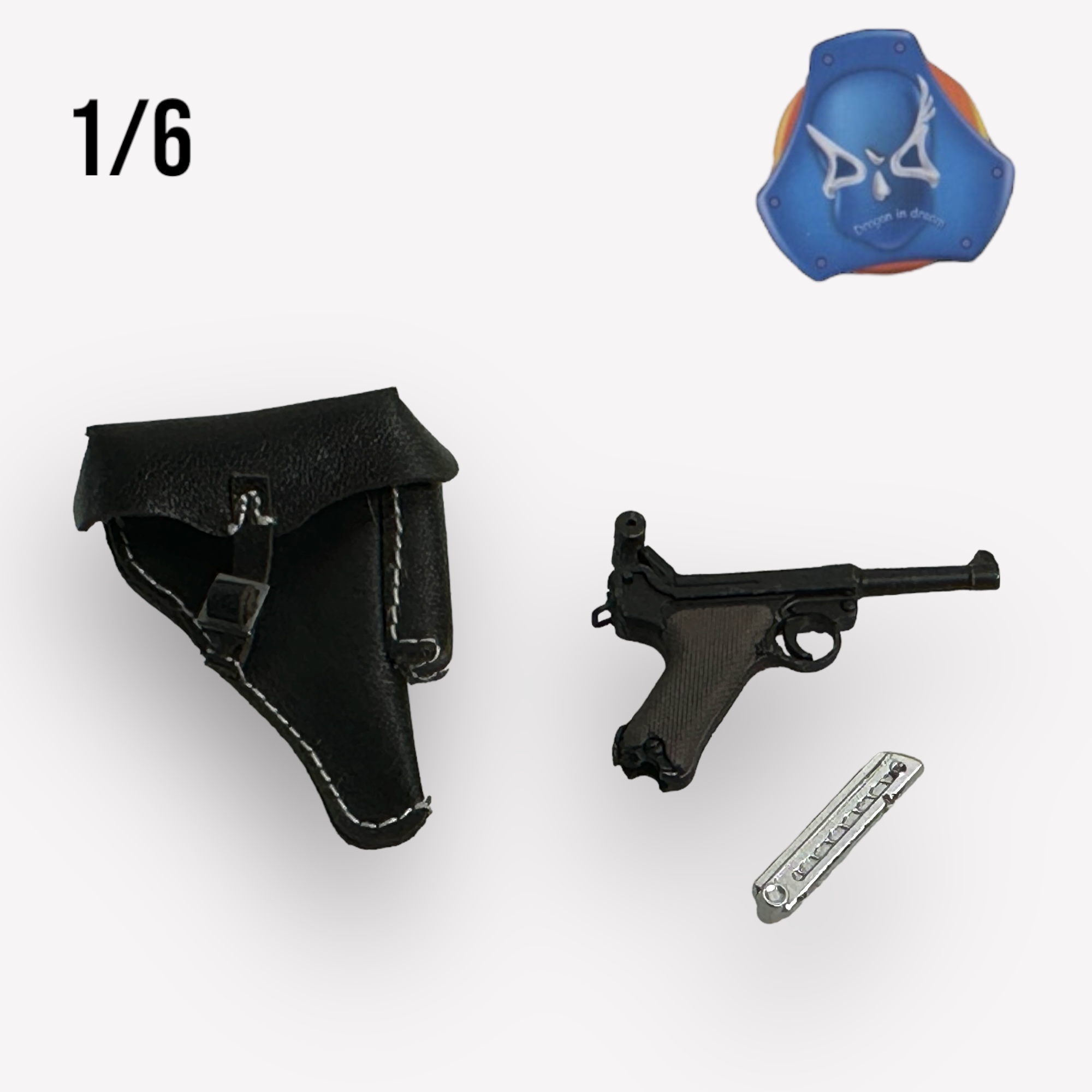  Product image 2 of the product “Luger 082.0 Version with Holster  (genuine leather) 1/6 ”