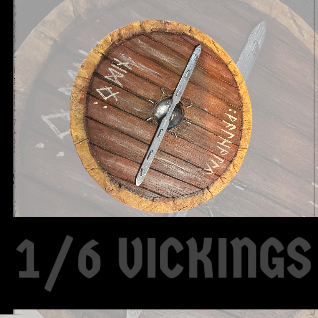  Artikelbild 2 des Artikels “Viking Schild 1:6 aus echt Holz und Metal “