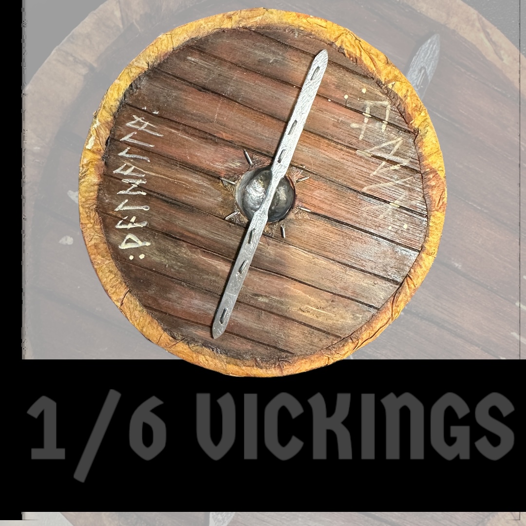  Artikelbild 2 des Artikels “Viking Schild 1:6 aus echt Holz und Metal “