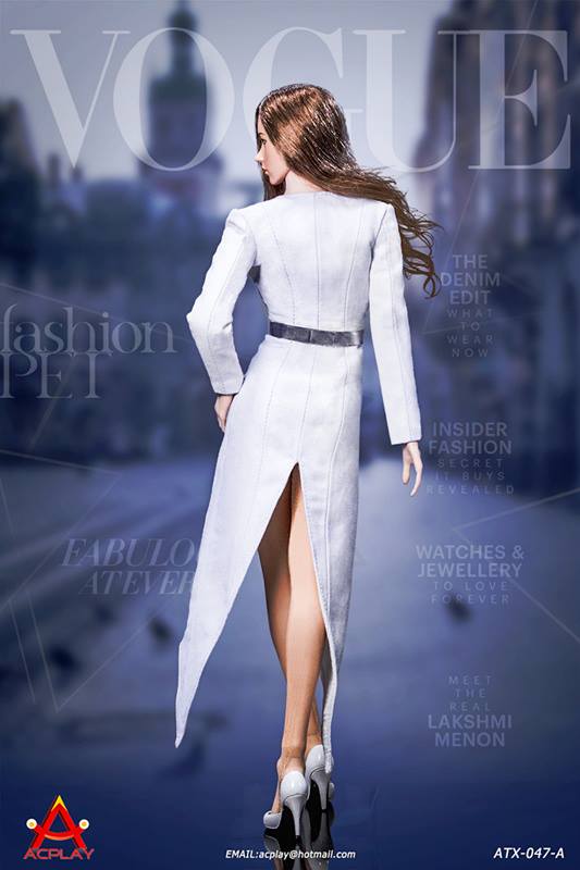  Artikelbild 2 des Artikels “1:6 Fashionable deep V-Necktrench coat suit Weiss “