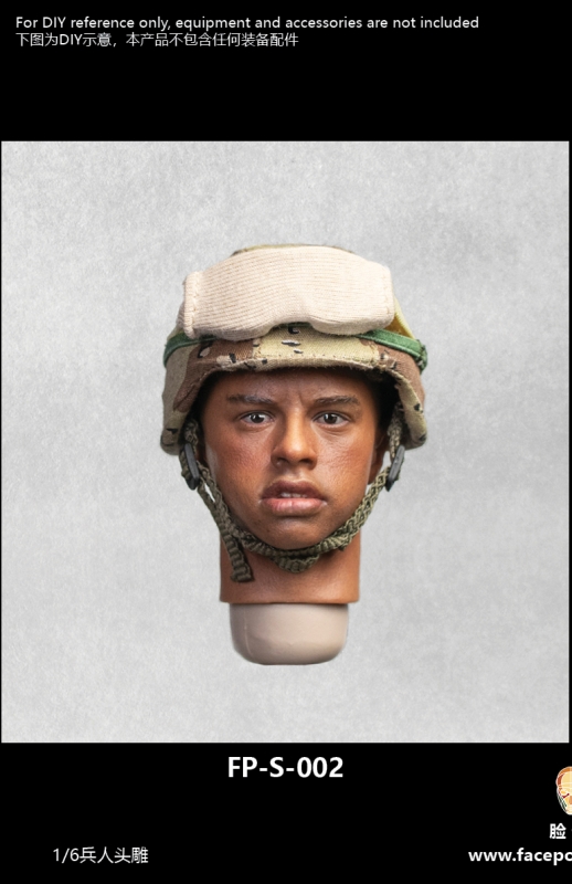  Product image 2 of the product “African Male Headsculpt with Expression 1/6 ”