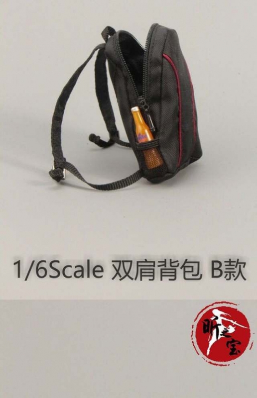  Artikelbild 2 des Artikels “Backpack (Black/Red)- in 1:6 scale “