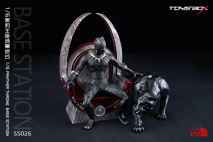  Product image 2 of the product “Black Panther Throne with Statue (Black) 1/6 ”