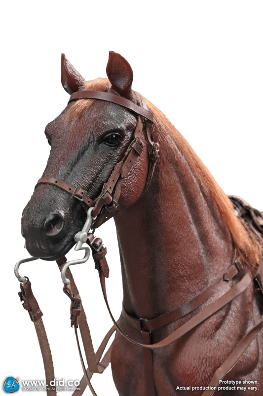  Product image 2 of the product “Anselm - WW II German - Brown WWII German War Horse (Standing)- in 1:6 ”