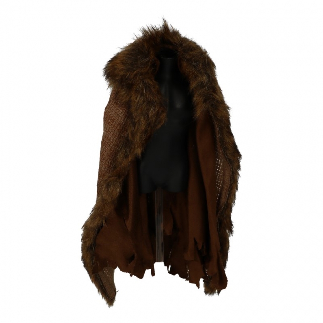  Product image 2 of the product “Cape with Fur Collar (Brown) ”