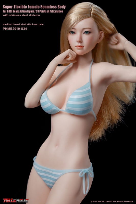  Product image 2 of the product “Caucasian Pale Female Super Flexible Seamless Body (Middle Bust) 1/6 Mit Kopf ”