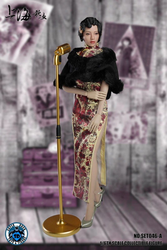 Artikelbild 2 des Artikels “Cheongsam Dress Set (Beige) mit Kopf “