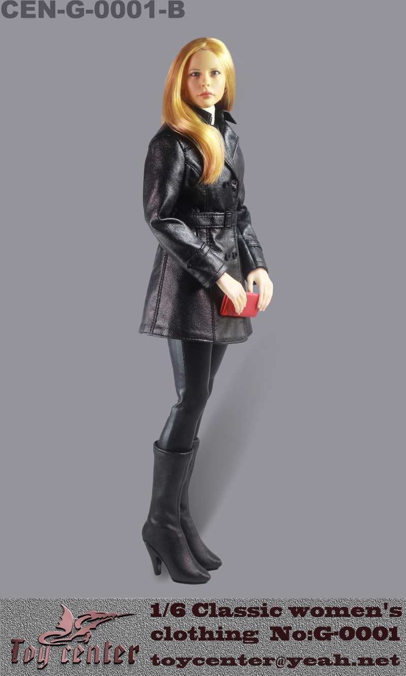  Artikelbild 2 des Artikels “Classic Women's Leather Suit Set (Black) 1:6 “