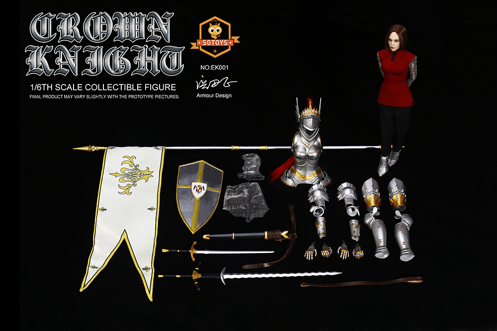  Artikelbild 2 des Artikels “1:6 Crown Knight , weibliche Ritterfigur Metal 1:6 “