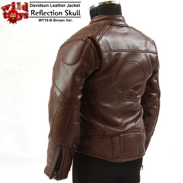  Product image 2 of the product “Wild Toys 1/6 Davidson Leather Jacket Set: Reflection Skull ”