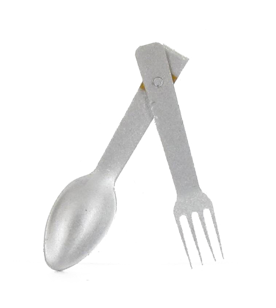  Product image 2 of the product “WW1 Die Cast Fork and Spoon (Silver) 1/6 ”