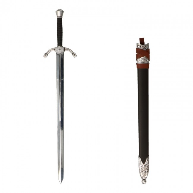  Product image 2 of the product “Diecast Knight of Bachelor Sword with Scabbard (Silver) 1/6 ”