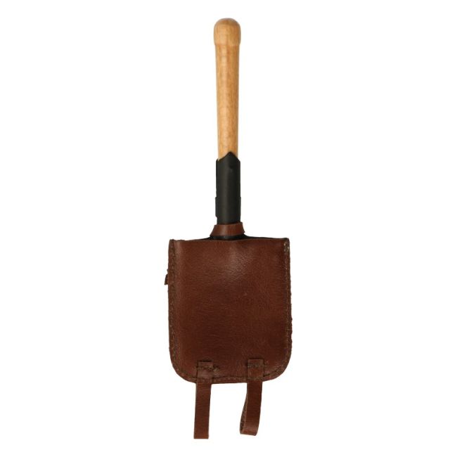  Product image 2 of the product “Diecast M1887 Shovel with Genuine Leather Cover (Black) 1/6 ”