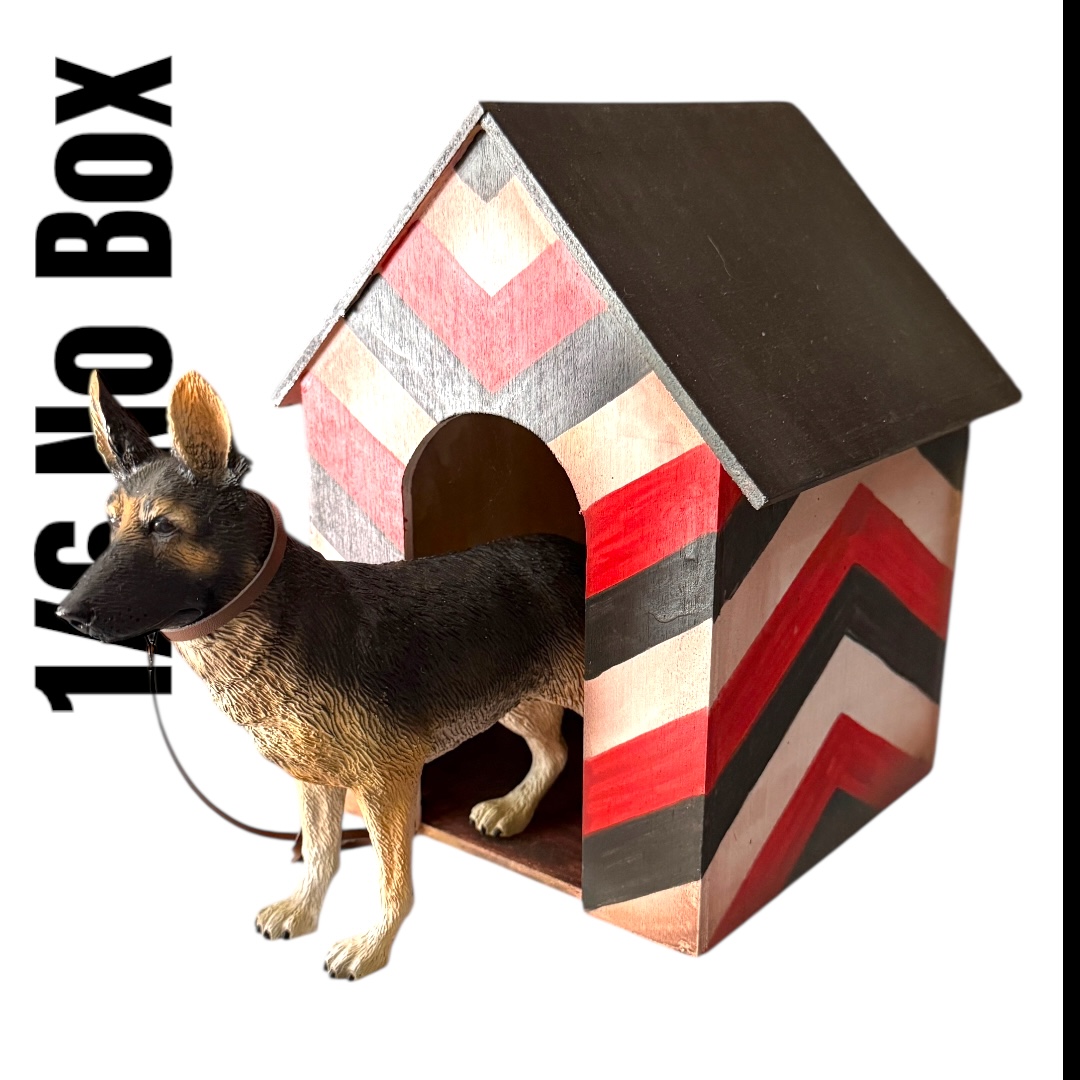  Product image 2 of the product “German Wachhaus for Dog  1/6 (made of Wood) ”