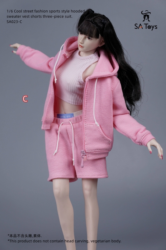  Artikelbild 2 des Artikels “Female Cool Street Fashion Sports Style Set (Pink) 1:6 “