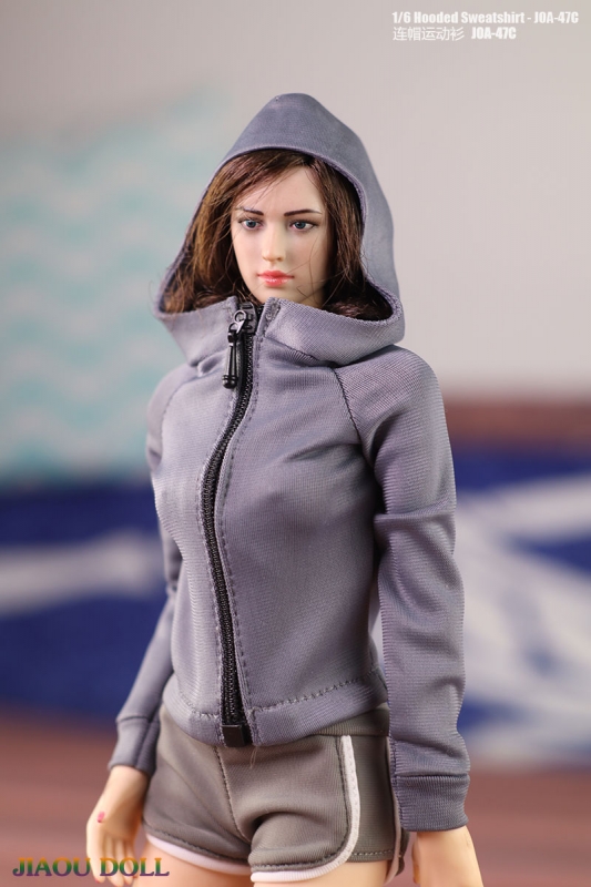  Artikelbild 2 des Artikels “1:6 Female Hoodie (Grey) “