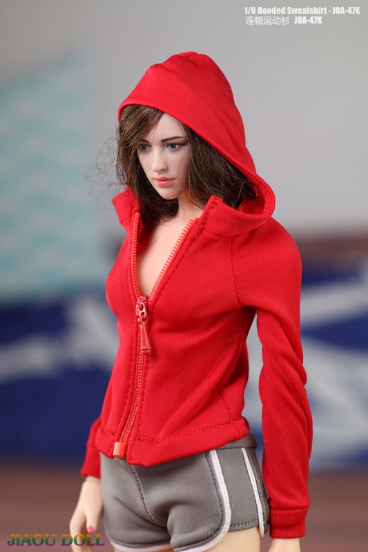  Product image 2 of the product “1:6 Female Hoodie (Red) ”