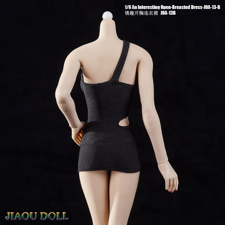  Product image 2 of the product “1/6 Female Open-Breasted Dress (Black) ”