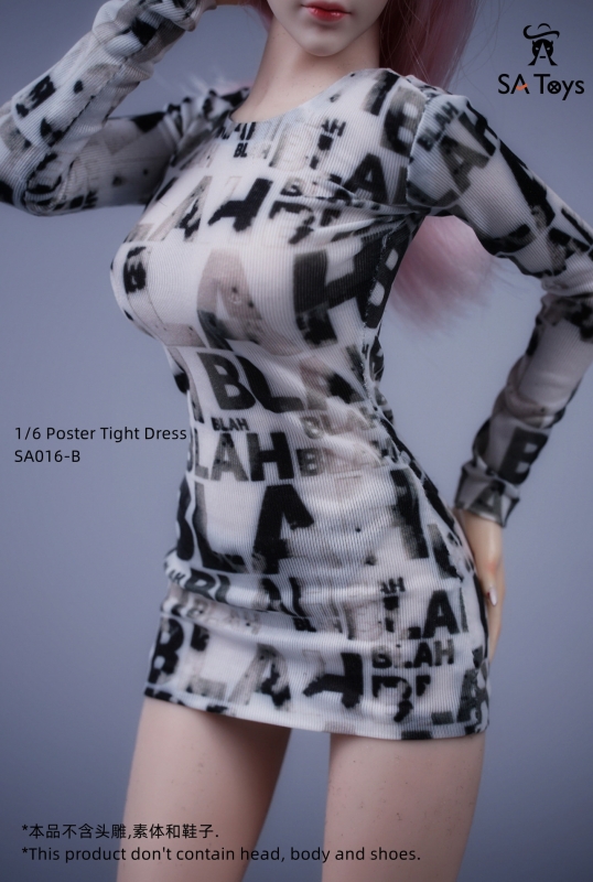  Artikelbild 2 des Artikels “Female Poster Tight Dress (White) “