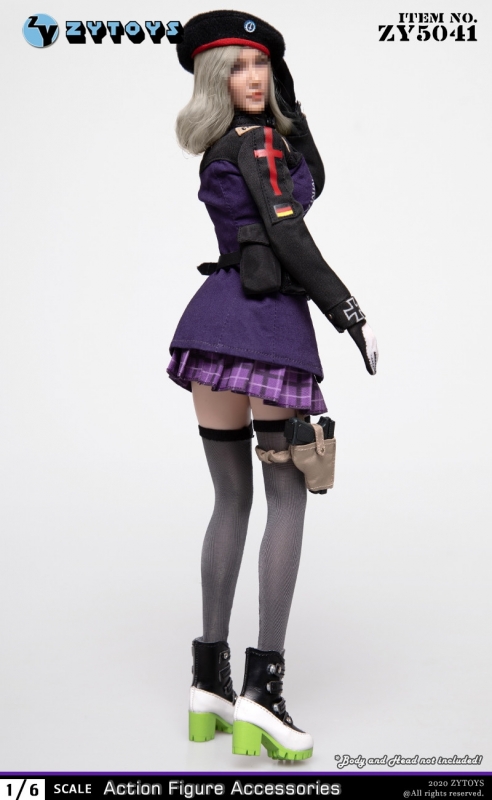  Product image 2 of the product “Female Sexy Military Suit Set (Purple) 1/6 ”
