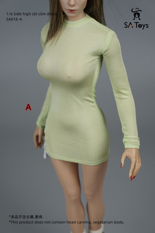  Artikelbild 2 des Artikels “Female Side High Slit Slim Dress (Khaki) 1:6 “