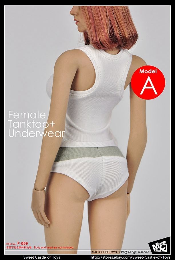  Artikelbild 2 des Artikels “Female Tanktop with Underwear Set (White) “
