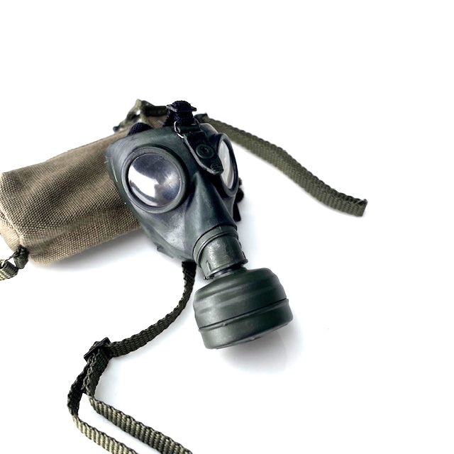  Artikelbild 2 des Artikels “Gasmaske mit abnehmbaren Filter , Gasmaskenbehälter mit Ersatzfach aus Stoff “