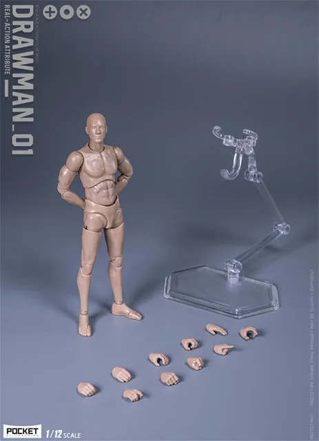  Product image 2 of the product “1/12 Male Action Figure Model 6'' Drawman ”