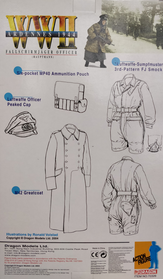  Artikelbild 2 des Artikels “Heinrich Zimm  Ardennen 44 - Fallschirmjäger Hauptmann - Exclusive “
