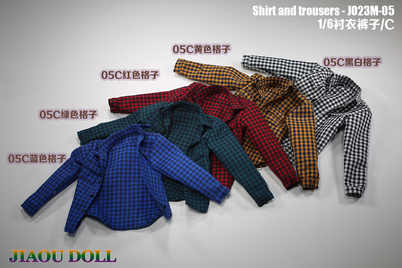  Product image 2 of the product “Plaid Shirt  (red) 1/6 ”